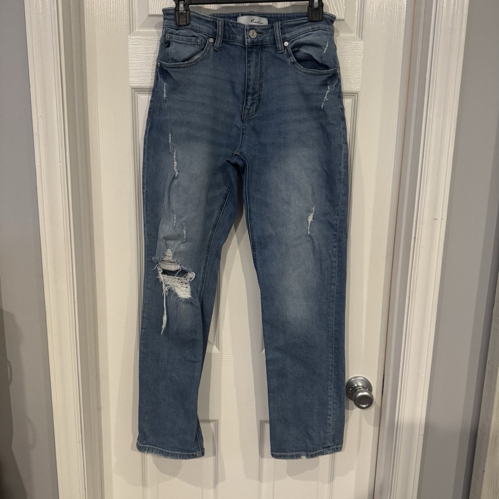 KanCan Jeans Size 5/26 Womens Skinny Mid Rise Medium Wash Blue Denim
